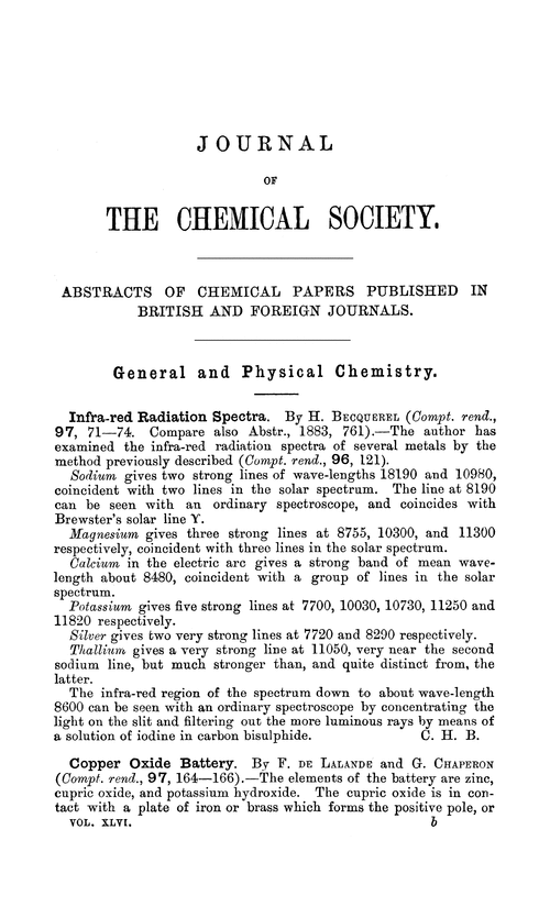 General and physical chemistry