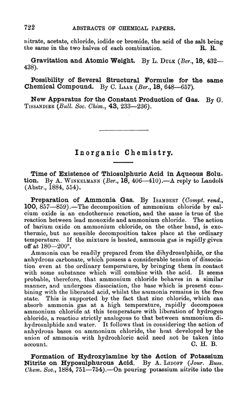 Inorganic chemistry