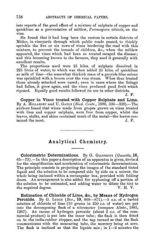 Analytical chemistry