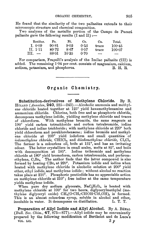 Organic chemistry