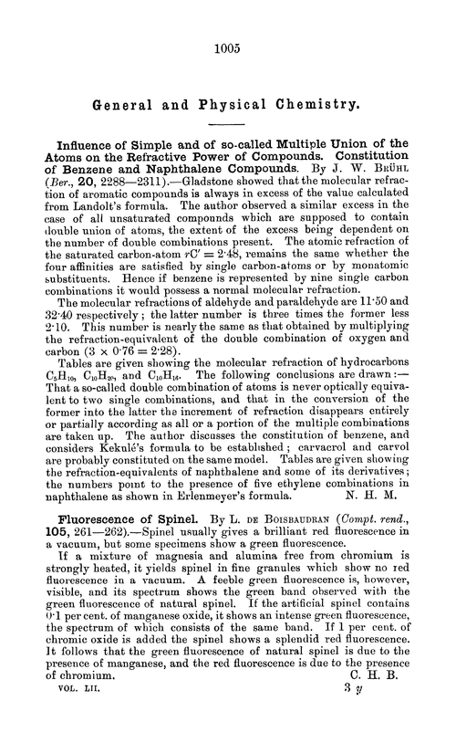 General and physical chemistry