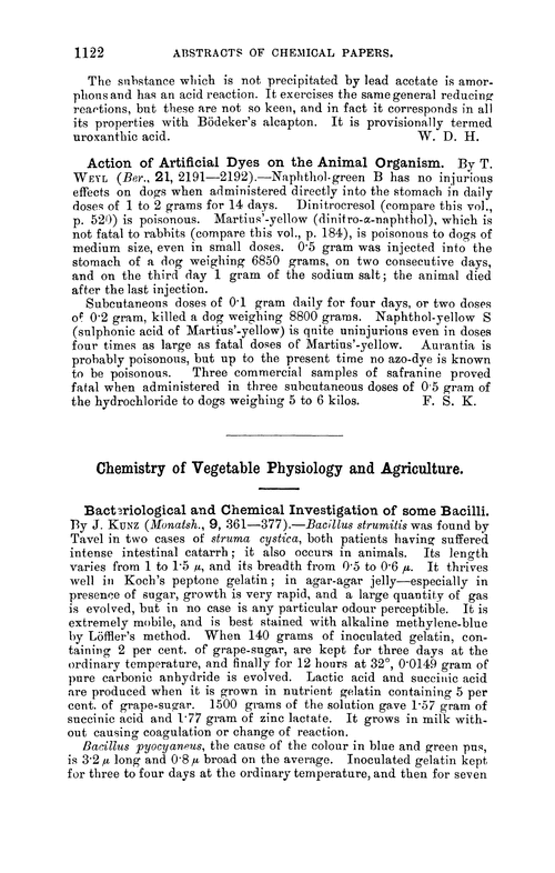 Chemistry of vegetable physiology and agriculture