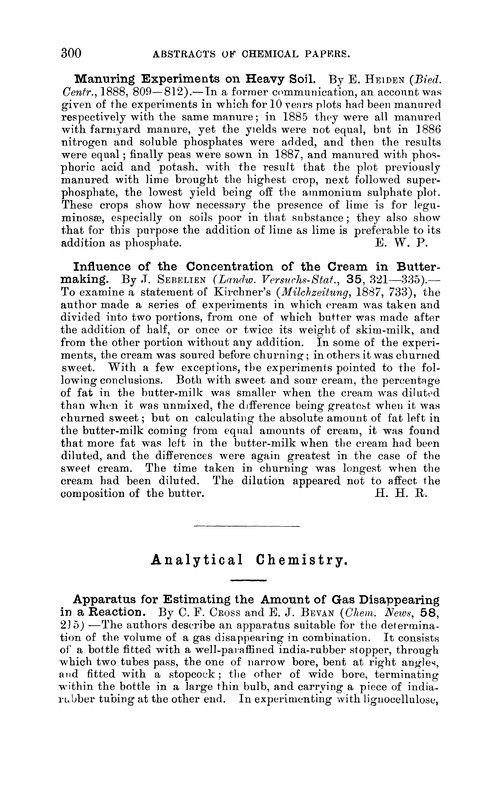 Analytical chemistry