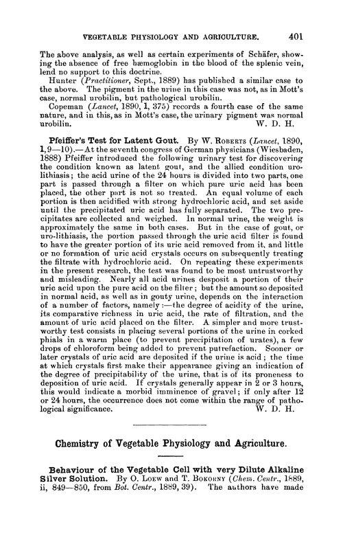 Chemistry of vegetable physiology and agriculture