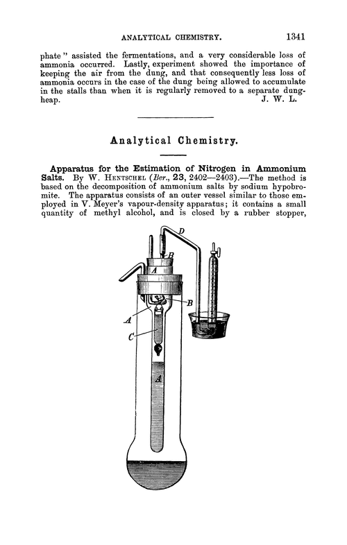 Analytical chemistry