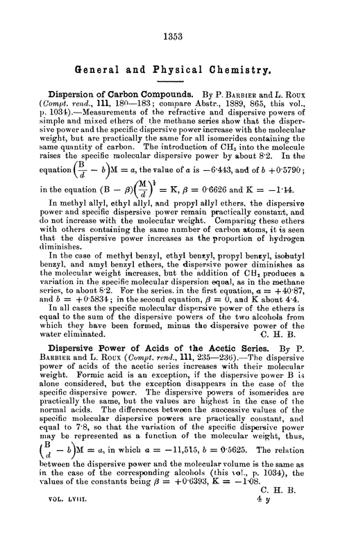 General and physical chemistry
