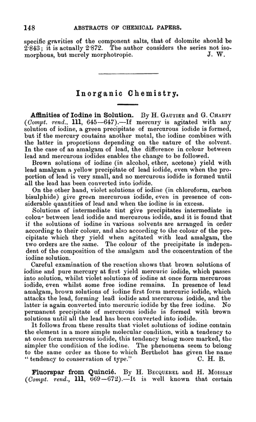 Inorganic chemistry