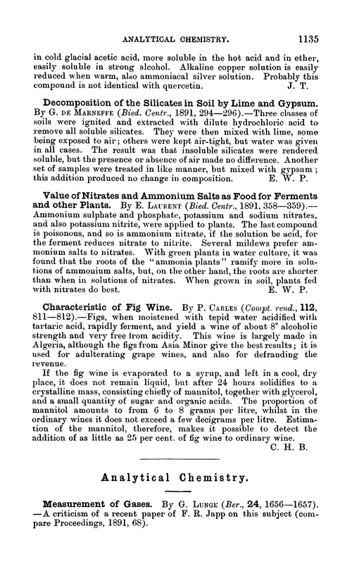 Analytical chemistry