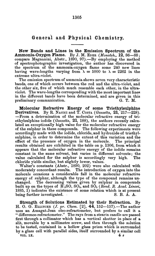 General and physical chemistry