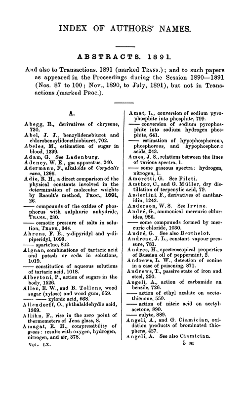 Index of authors' names