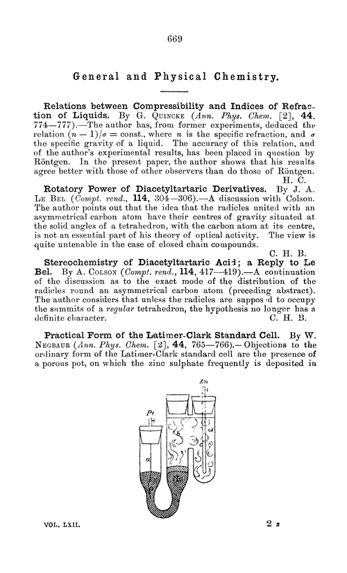 General and physical chemistry