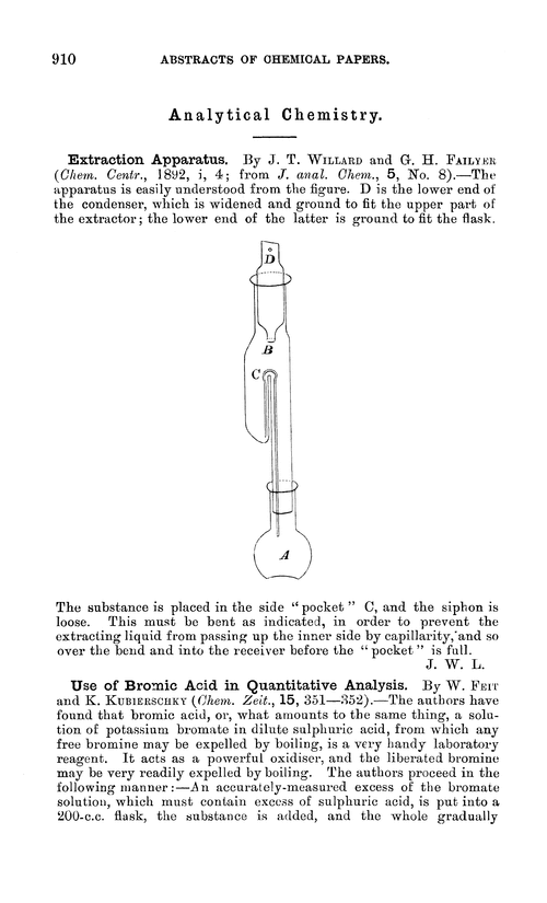 Analytical chemistry