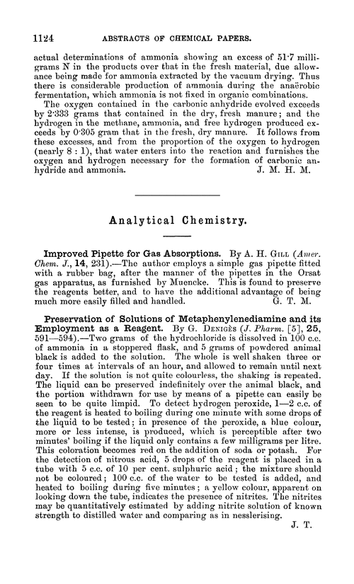 Analytical chemistry