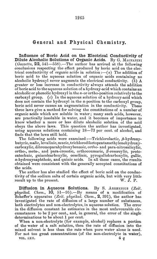 General and physical chemistry