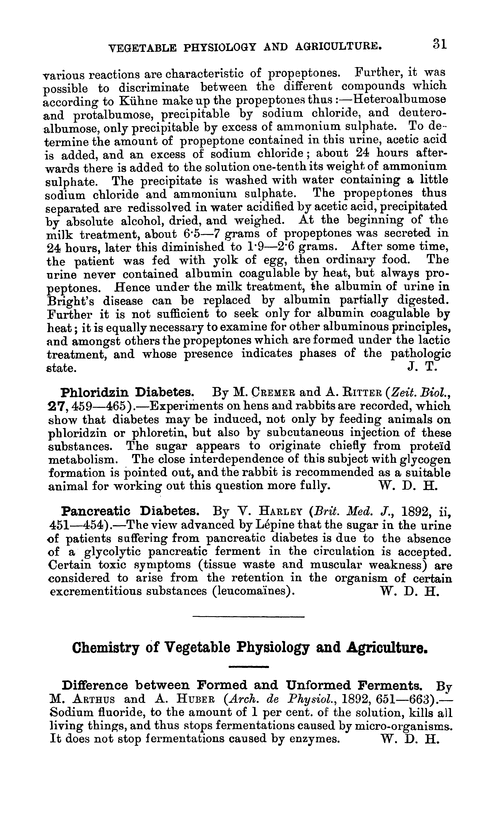 Chemistry of vegetable physiology and agriculture