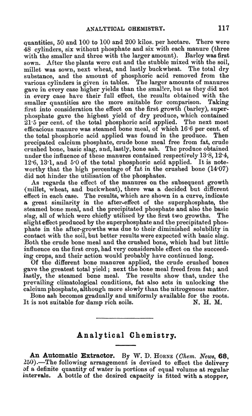 Analytical chemistry