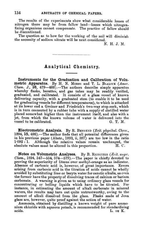 Analytical chemistry