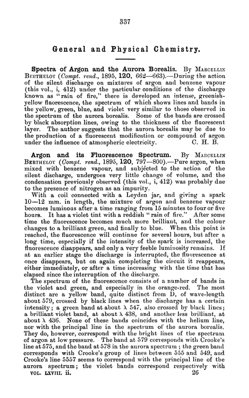 General and physical chemistry