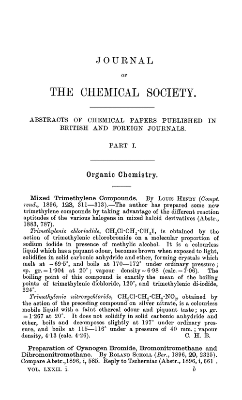 thesis organic chemistry