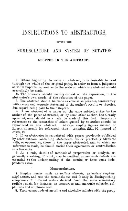 A List of the Officers and Fellows of the Chemical Society