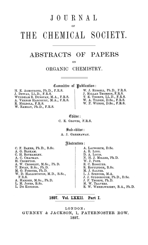 Contents pages