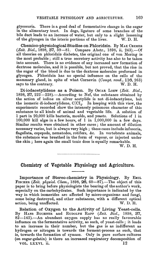 Chemistry of vegetable physiology and agriculture