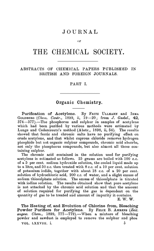 Organic chemistry