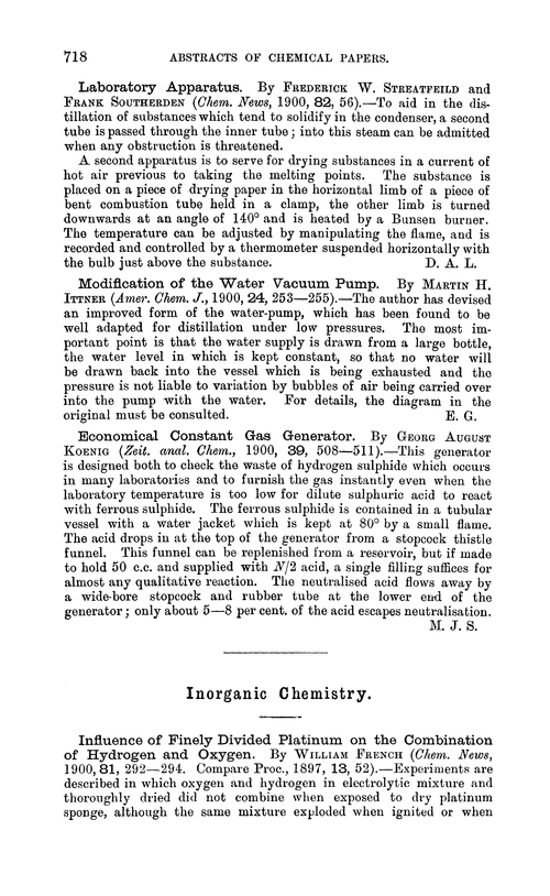 Inorganic chemistry