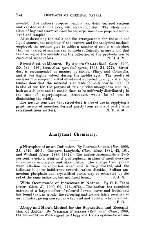 Analytical chemistry