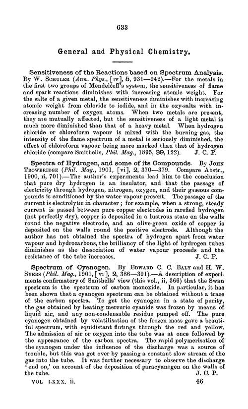 General and physical chemistry