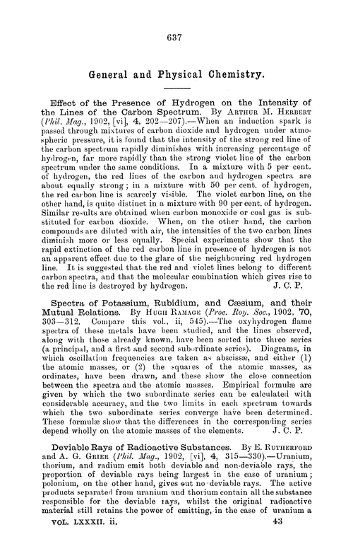 General and physical chemistry