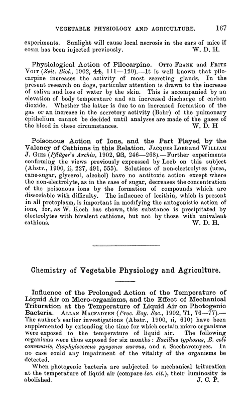 Chemistry of vegetable physiology and agriculture