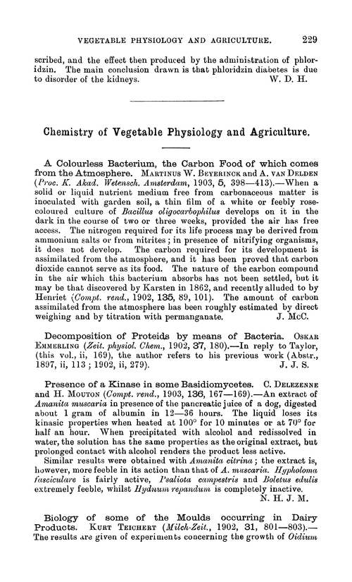 Chemistry of vegetable physiology and agriculture