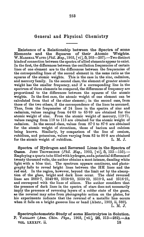 General and physical chemistry