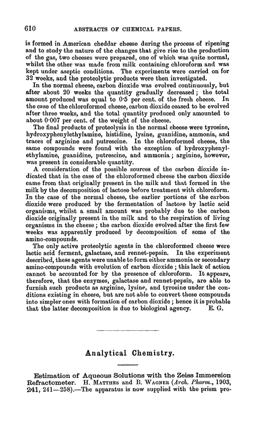 Analytical chemistry