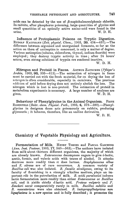 Chemistry of vegetable physiology and agriculture