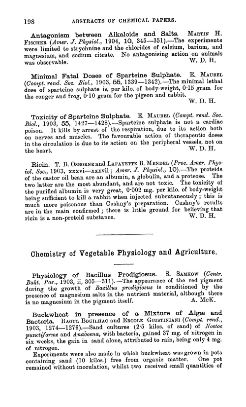 Chemistry of vegetable physiology and agriculture