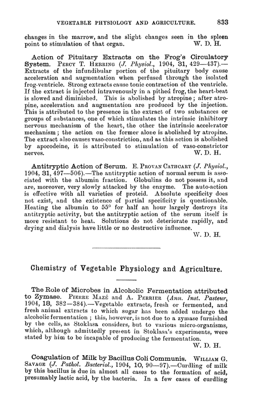 Chemistry of vegetable physiology and agriculture