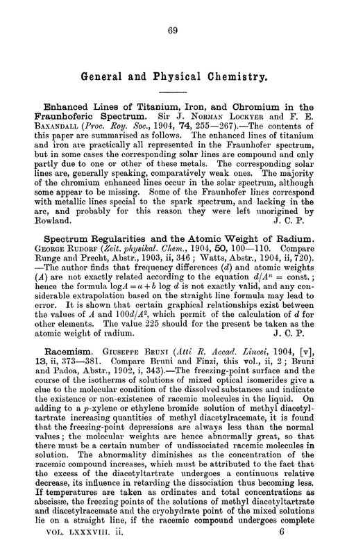 General and physical chemistry