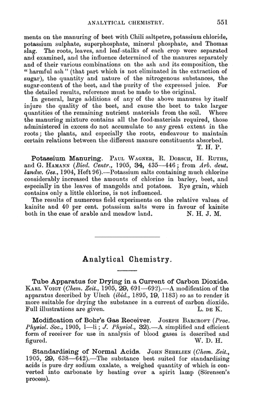 Analytical chemistry
