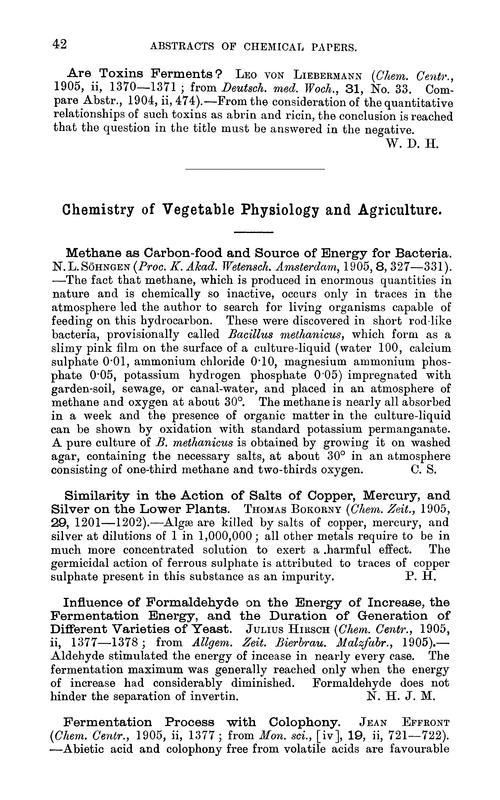 Chemistry of vegetable physiology and agriculture