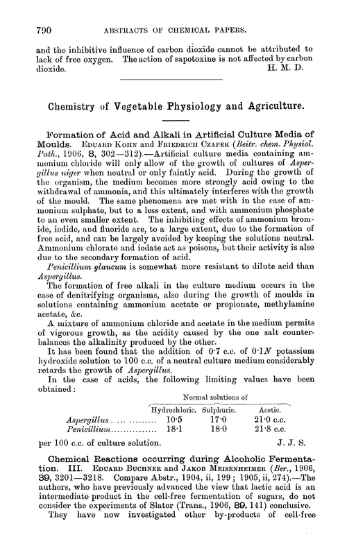 Chemistry of vegetable physiology and agriculture