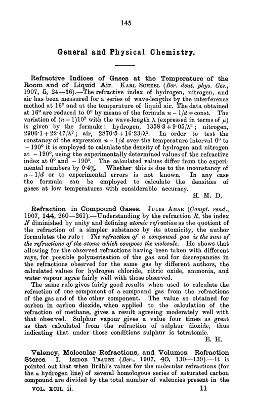 General and physical chemistry