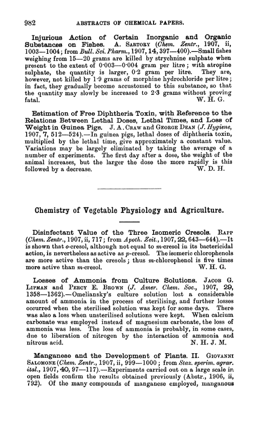 Chemistry of vegetable physiology and agriculture