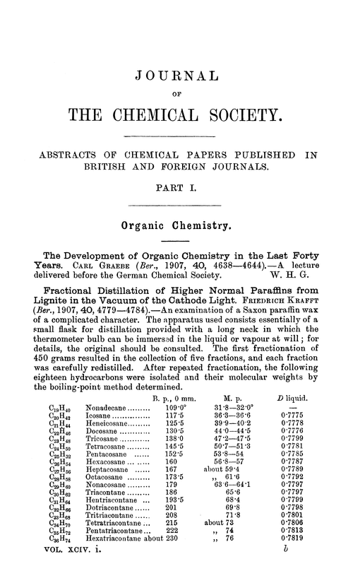 Organic chemistry