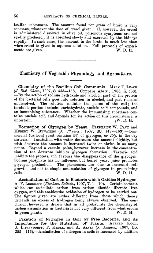 Chemistry of vegetable physiology and agriculture
