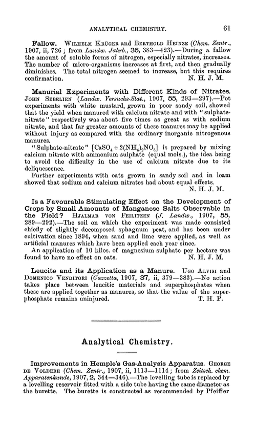 Analytical chemistry