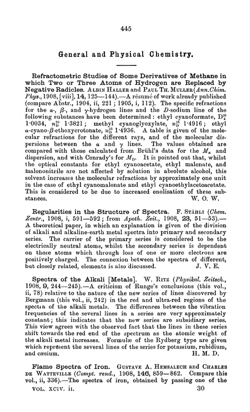 General and physical chemistry
