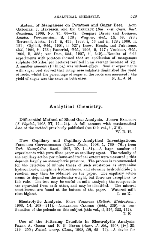 Analytical chemistry