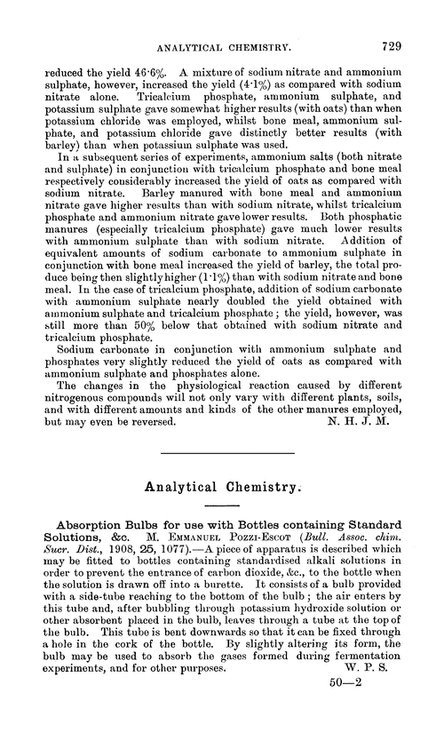Analytical chemistry